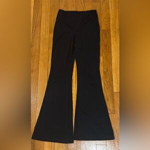 Black Flared Leggings : 90 Degree
